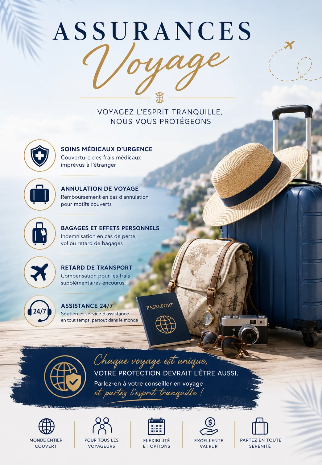 Aperçu du guide — Assurances voyage